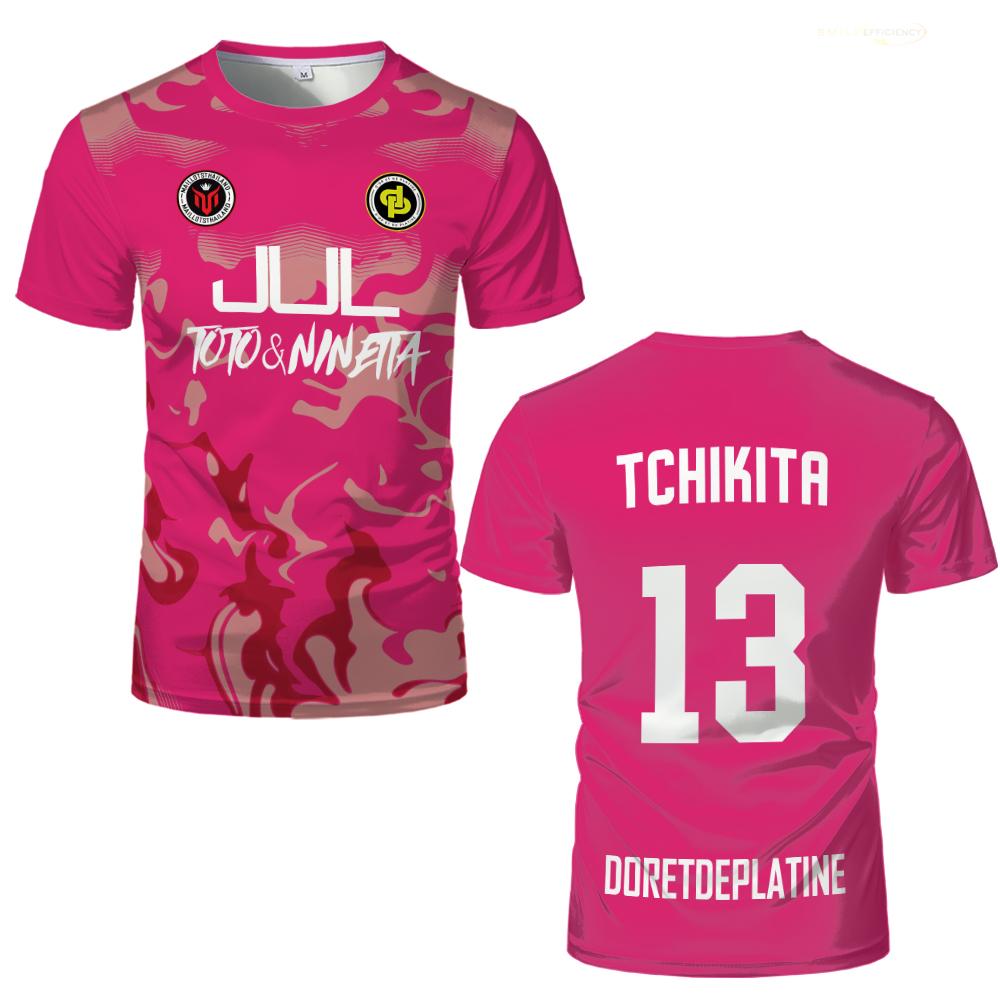 Haijian02 Zomer Maillot JUL Jersey Tchikita Jeugd Ademend Sneldrogend Training Voetbal T-shirt Heren en Dames Mode Sport T-shirts M