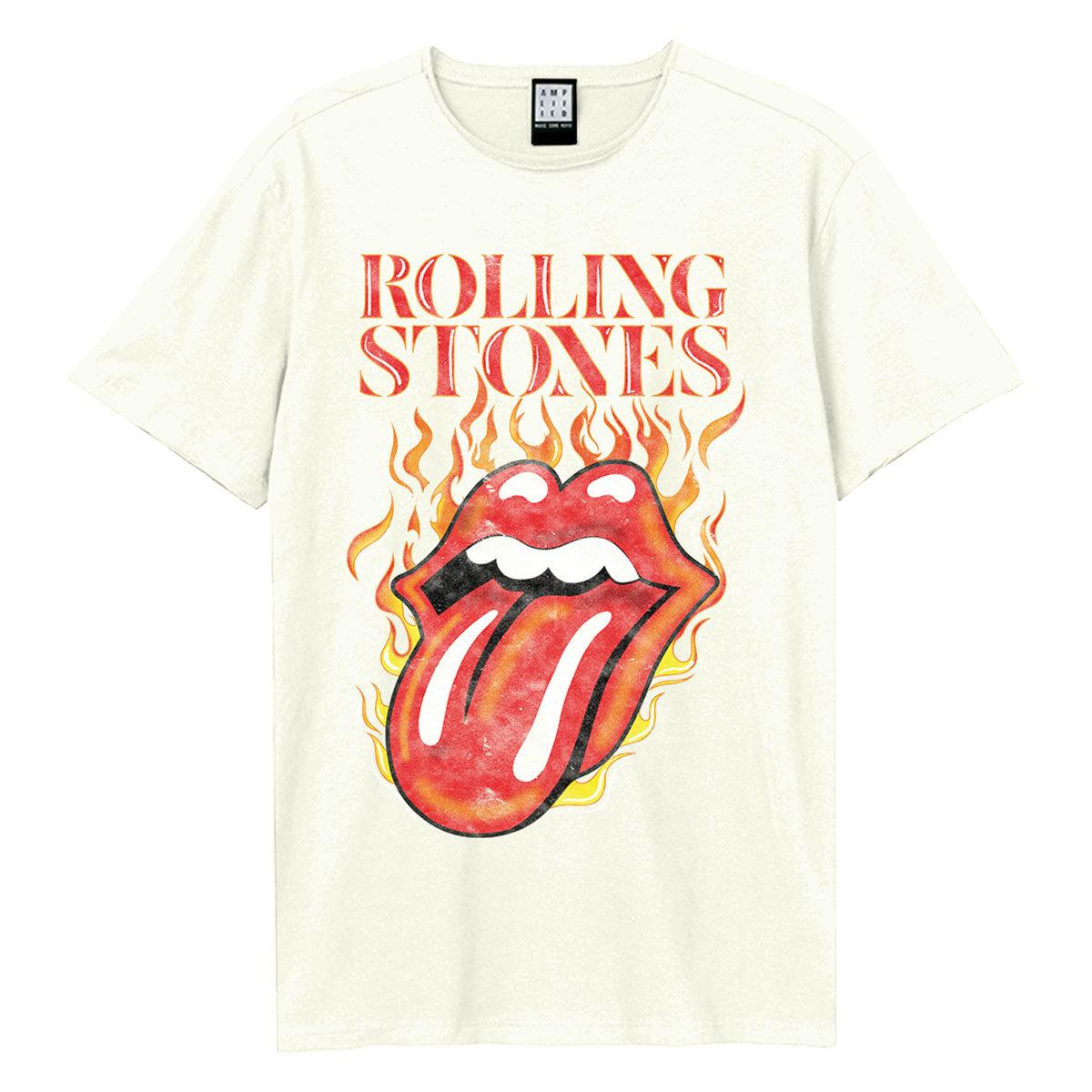 Amplified Heren Hot Tongue The Rolling Stones T-shirt 3XL wit