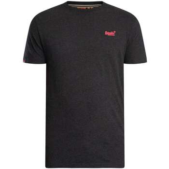 Superdry T-shirt Korte Mouw  Essentieel EMB-T-shirt met logo