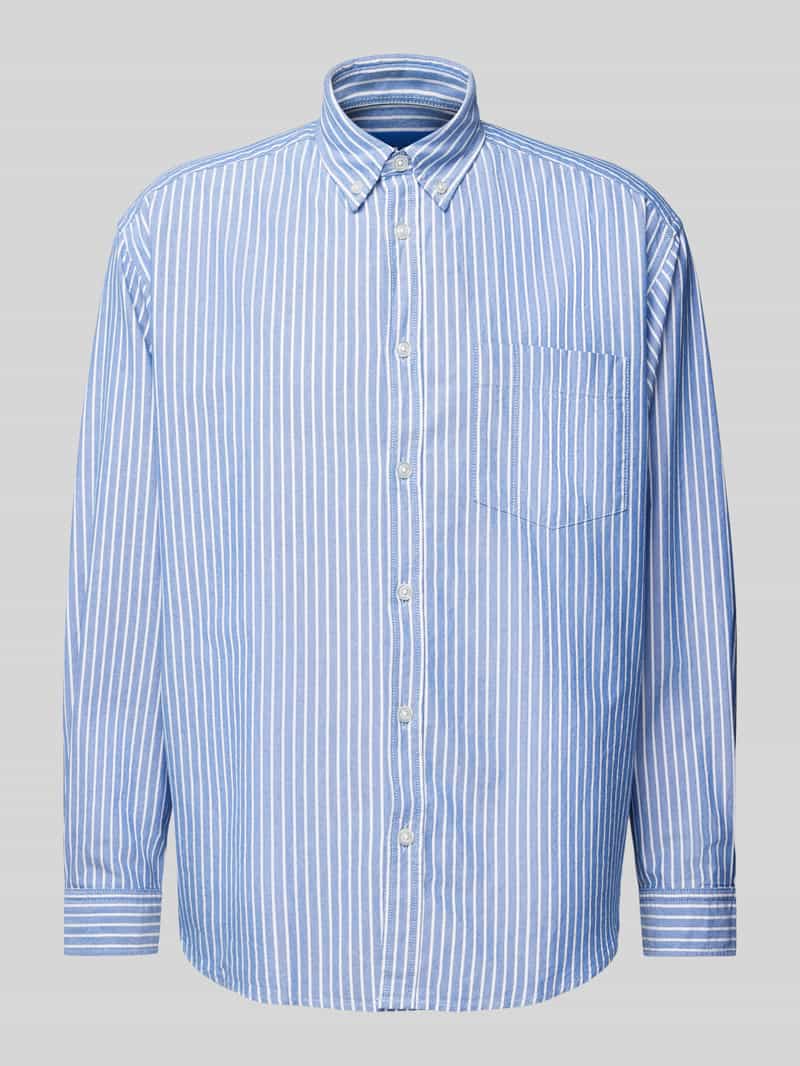 OTTO HUGO Blue Overhemd met lange mouwen Ebill oversized