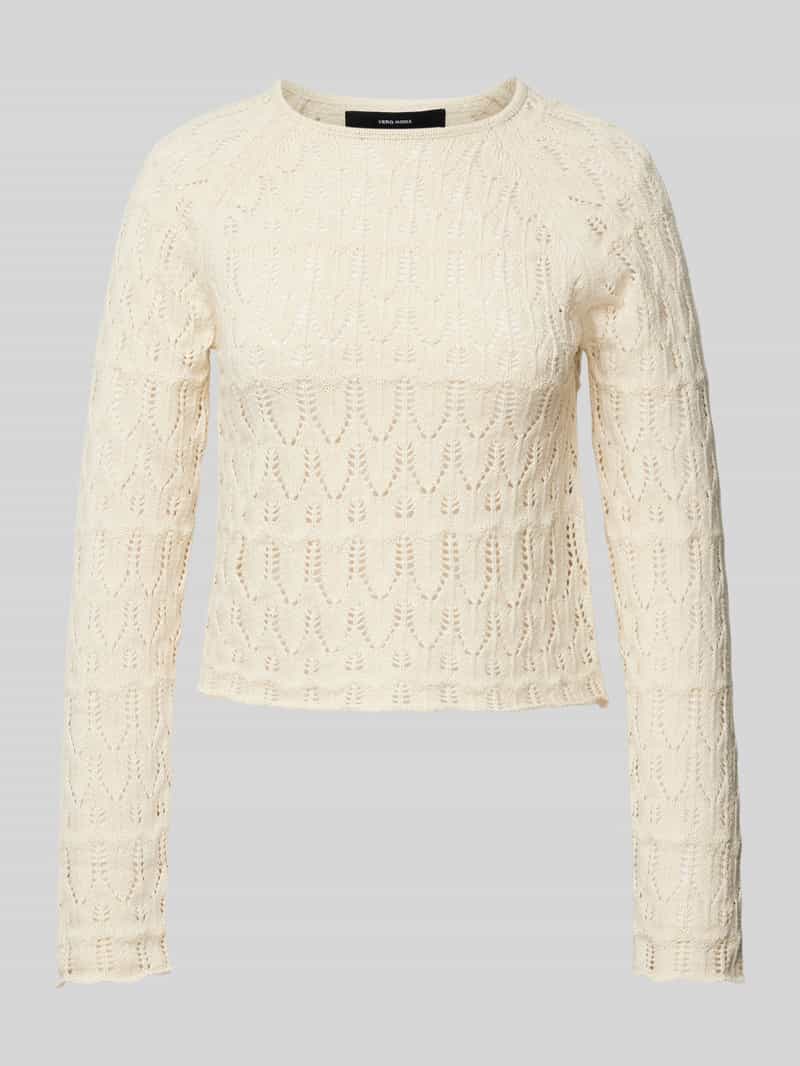 Vero Moda Gebreide trui VMNEWFABIENNE LS O-NECK PULLOVER NOOS
