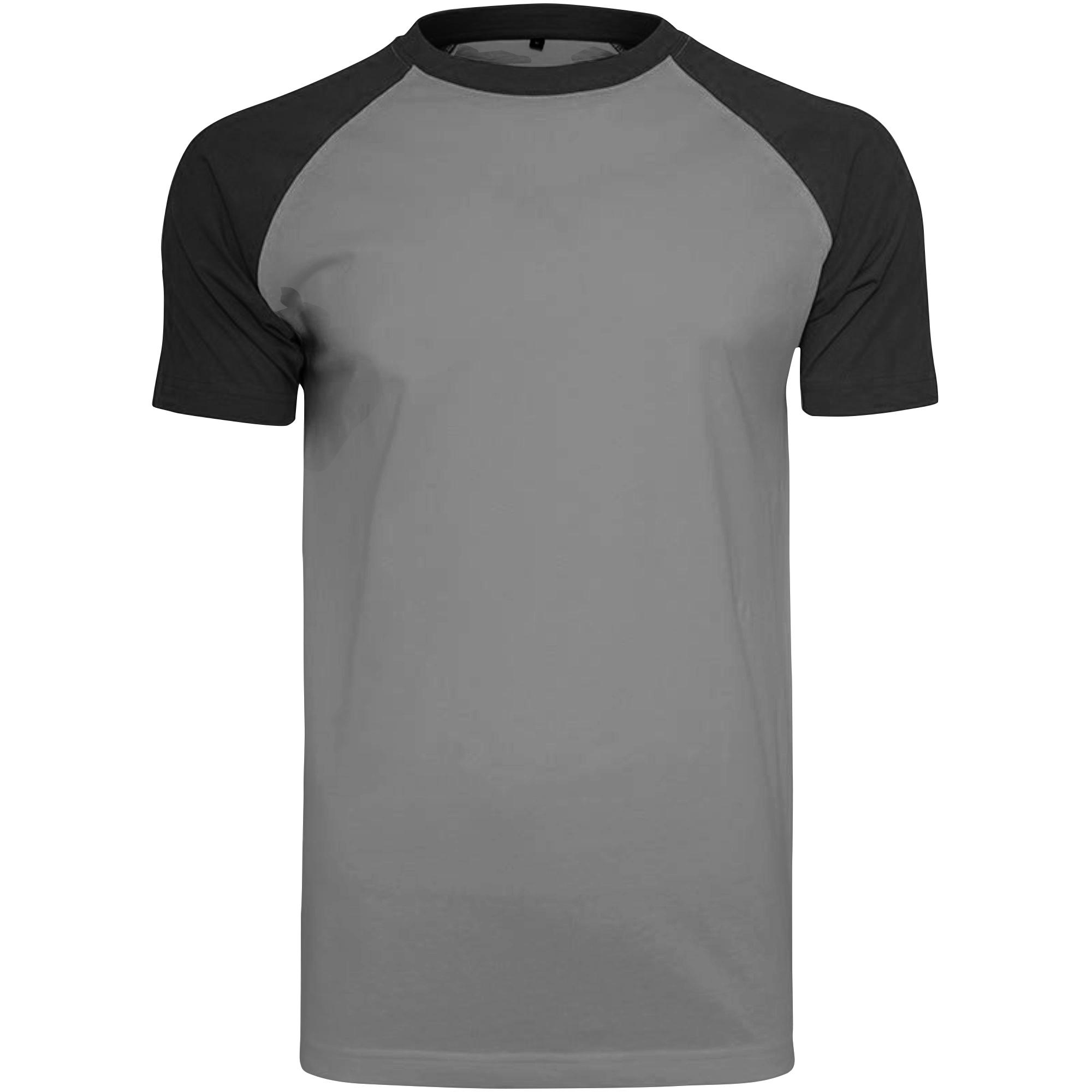 Build Your Brand Heren Raglan Contrast T-shirt met korte mouwen 2XL