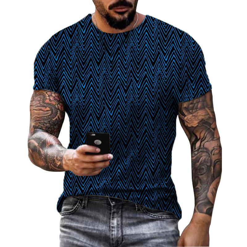ETST 03 Grappige Heren T-Shirt 3D Bedrukte T-shirts Oversized Losse Korte Mouw Zomer Mannen Kleding Vintage Straat Effen Patroon Tees tops XS