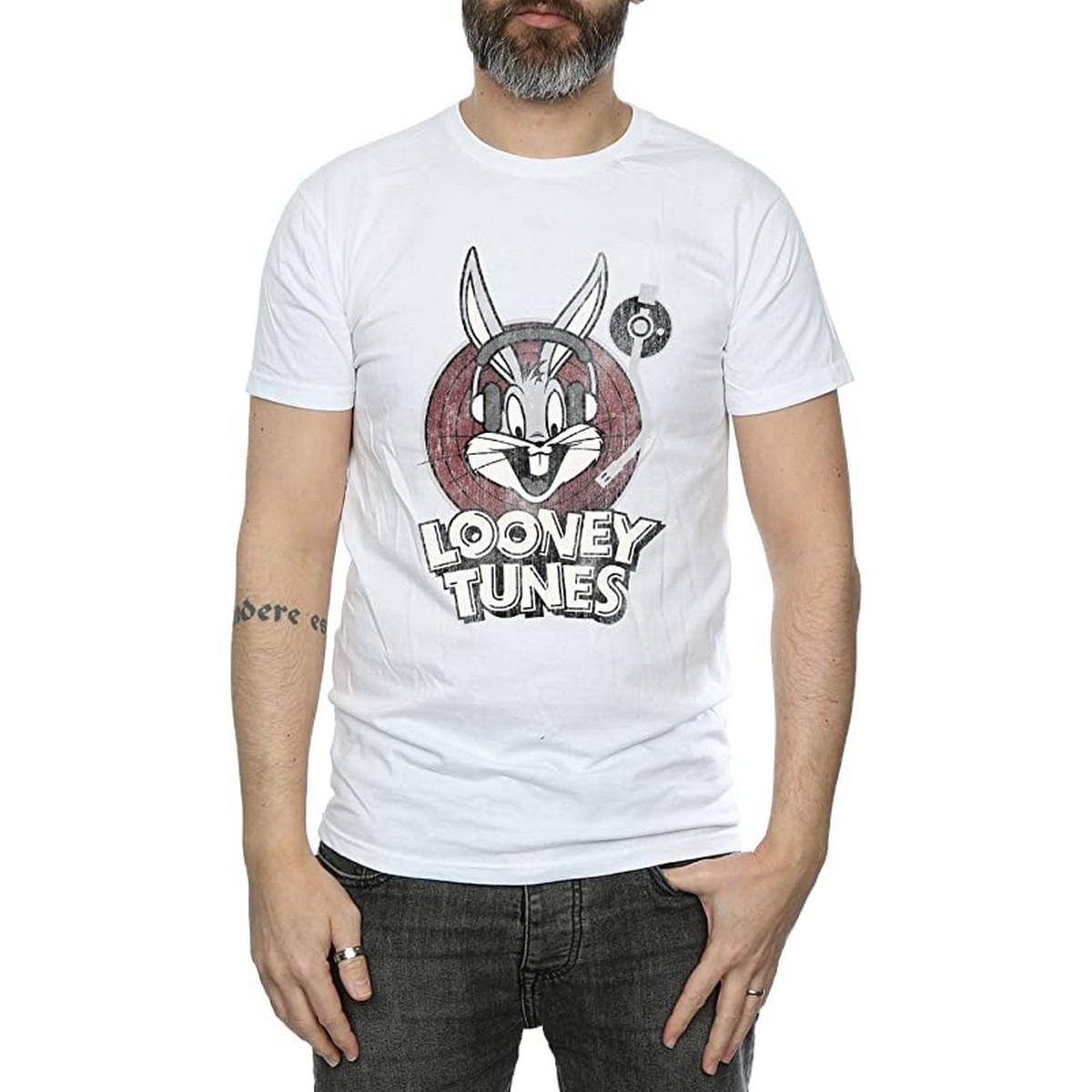 Looney Tunes Heren Bugs Bunny Logo Katoenen T-shirt XXL