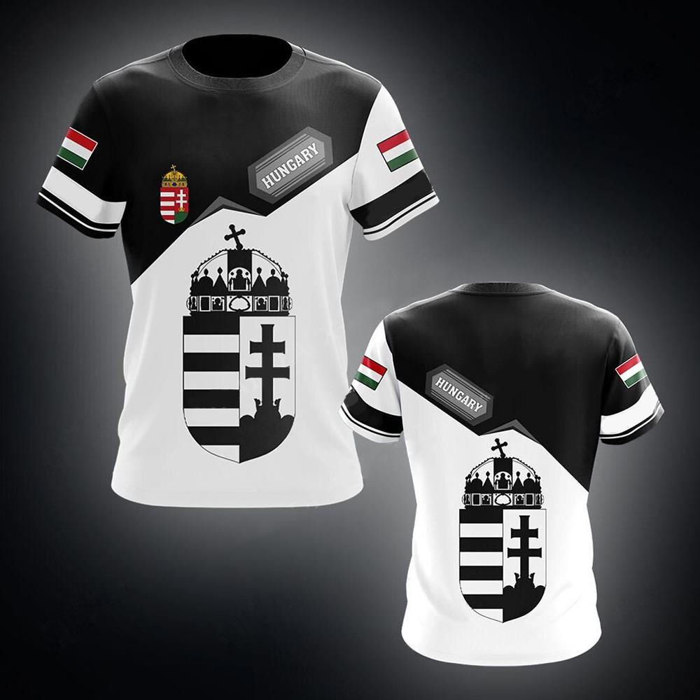 Bobby 2 Hongaarse Heren T-shirt Veteraan Soldaat Ronde Hals Korte Mouw Top Hongaarse Vlag Print Oversized Cool Herenkleding Camisa L