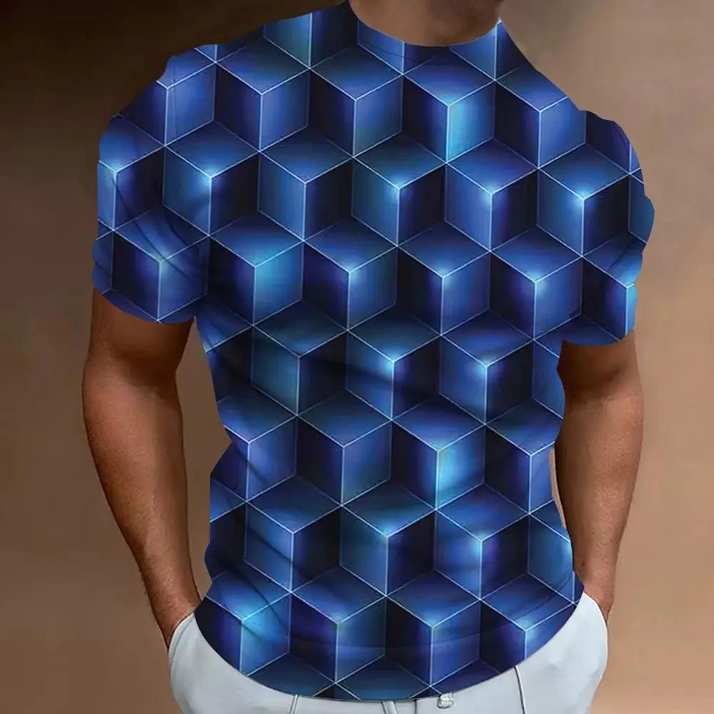 ETST WENDY 05 The Latest Men's T-Shirt 3d Printing Future Technology Sense Fashion Personality Street Daily Casual Men's Short-Sleeved Top 4XL