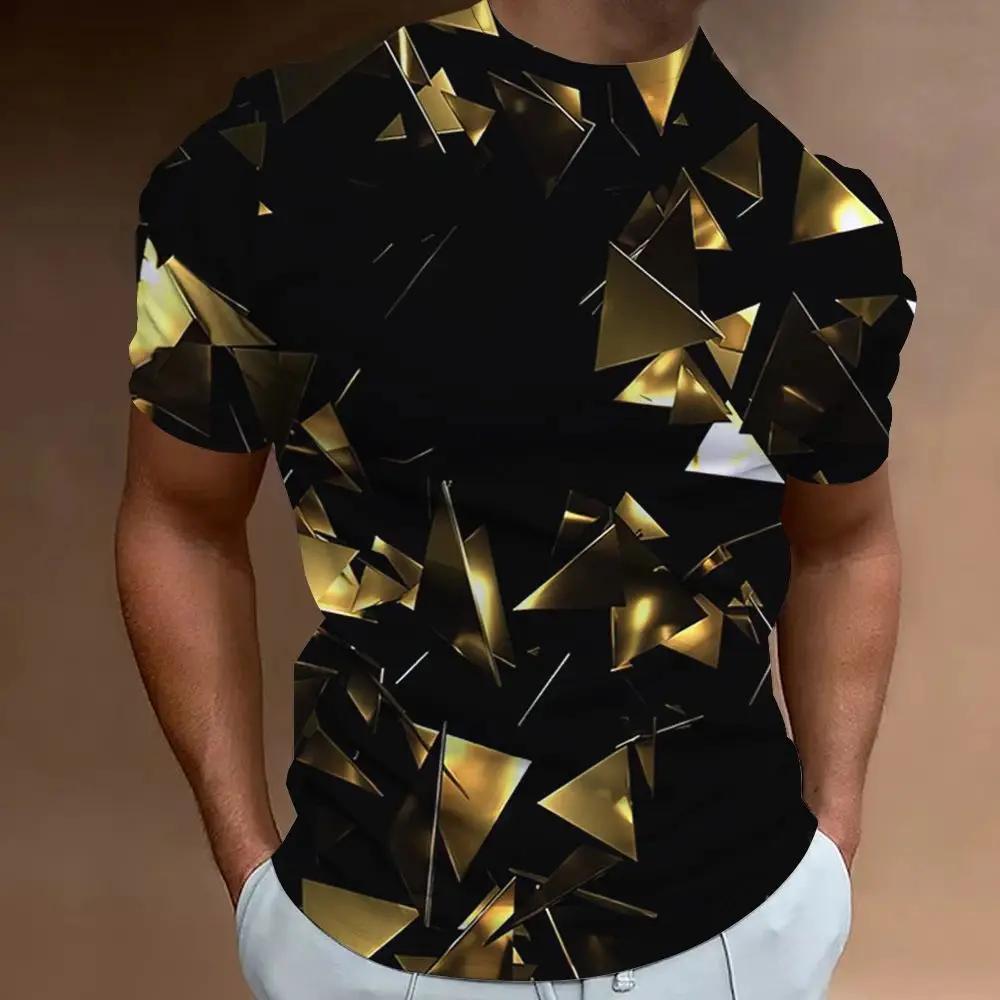 ETST WENDY 05 The Latest Men's T-Shirt 3d Printing Future Technology Sense Fashion Personality Street Daily Casual Men's Short-Sleeved Top XL