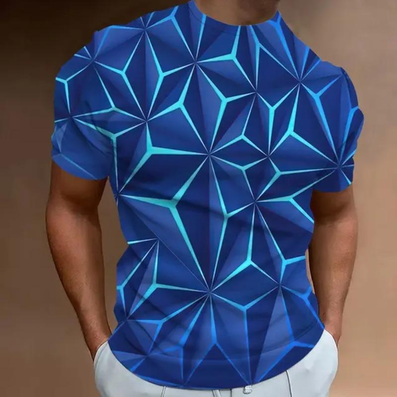 ETST WENDY 05 The Latest Men's T-Shirt 3d Printing Future Technology Sense Fashion Personality Street Daily Casual Men's Short-Sleeved Top 2XL