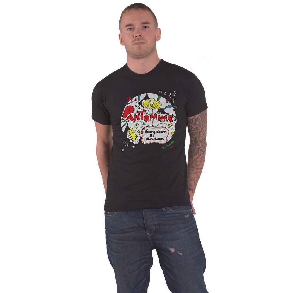 The Beatles Unisex volwassen Pantomine katoenen kerst-T-shirt S