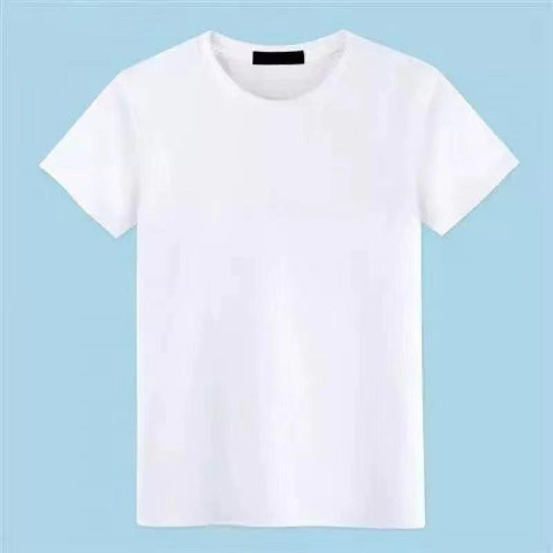 PulseTrade Heren T-shirt met korte mouwen en effen kleur - puur zwart of wit, eenvoudig zomertopje 3XL (73-83 kg)