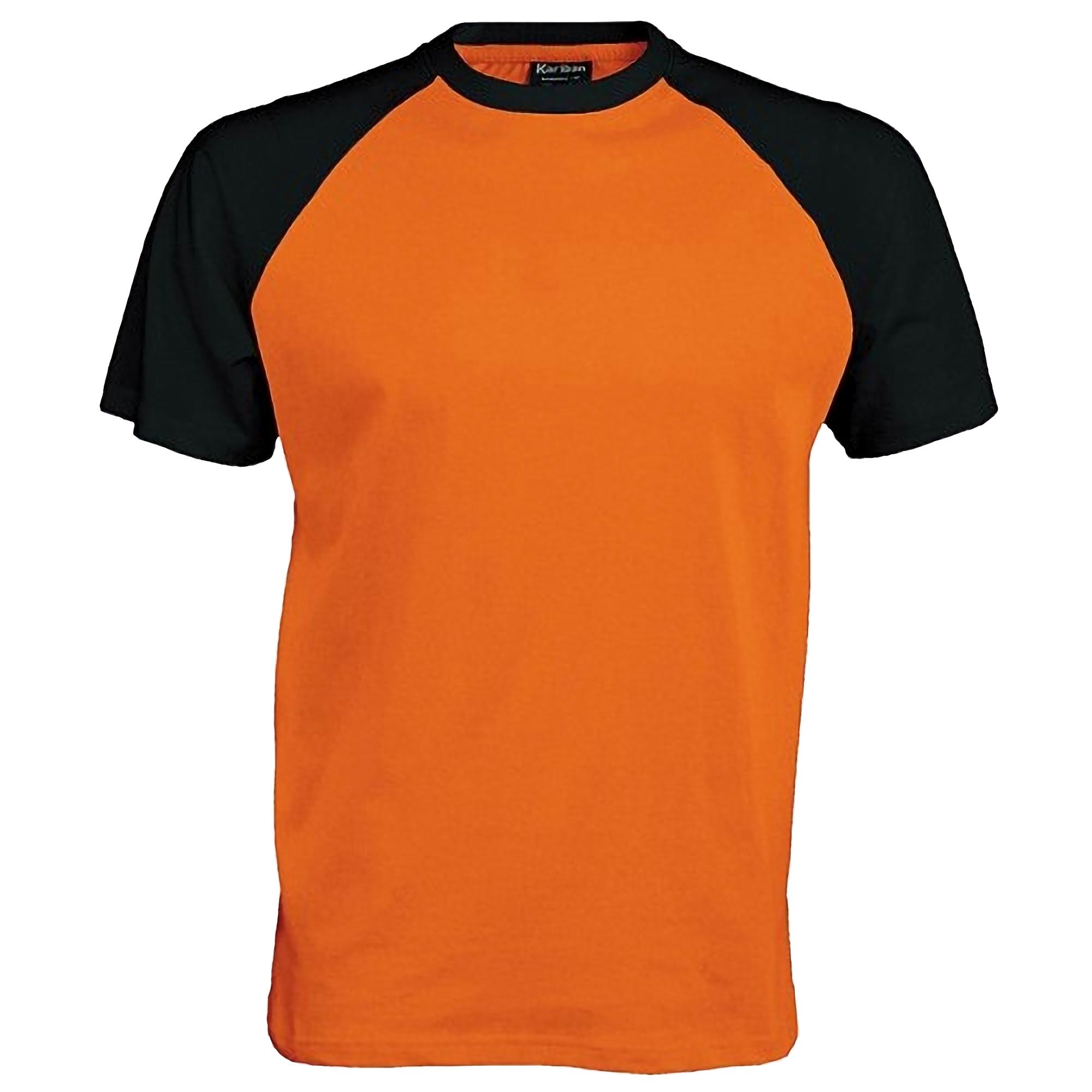 Kariban Honkbal-T-shirt met korte mouwen voor heren 2XL