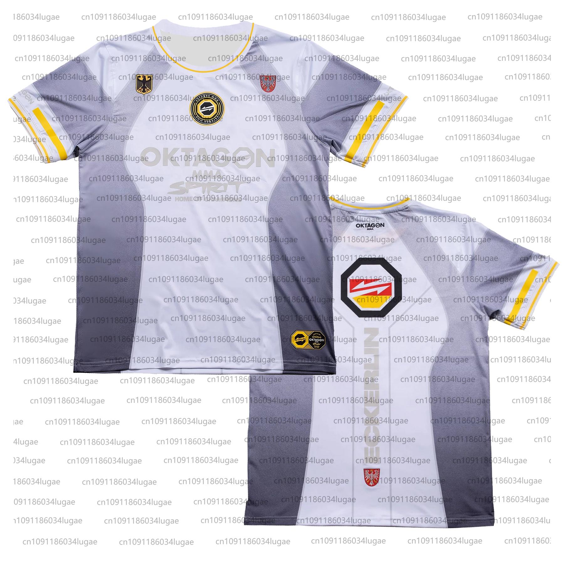 ETST 006 2025 Zomerprint OKTAGON Fighting Fighter Fans Uniform Heren Dames Ademend Ronde Hals Korte Mouw Heren Casual T-shirt Jersey M