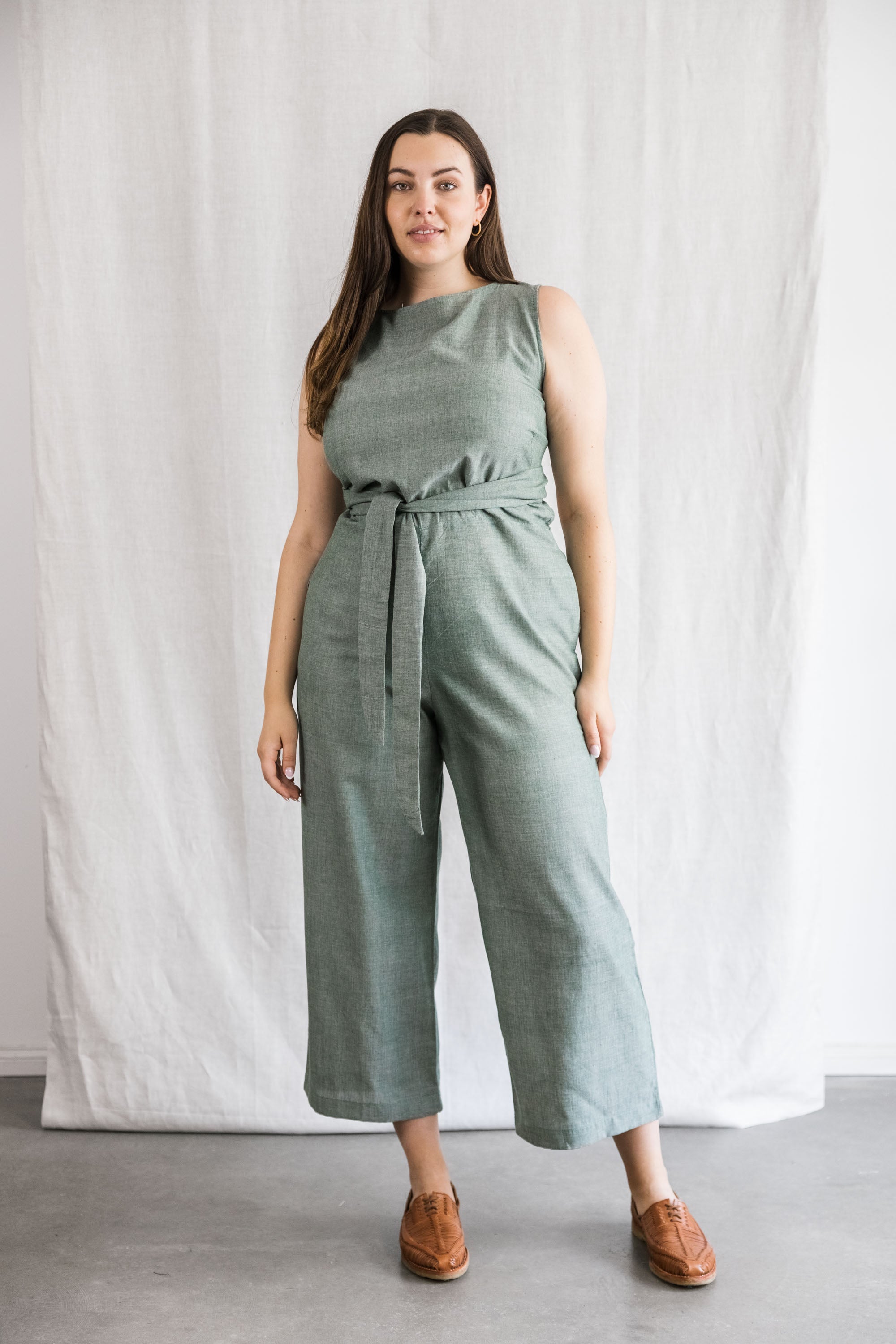 Jyoti Fair Works Damen vegan Jumpsuit Anusha Eukalyptus