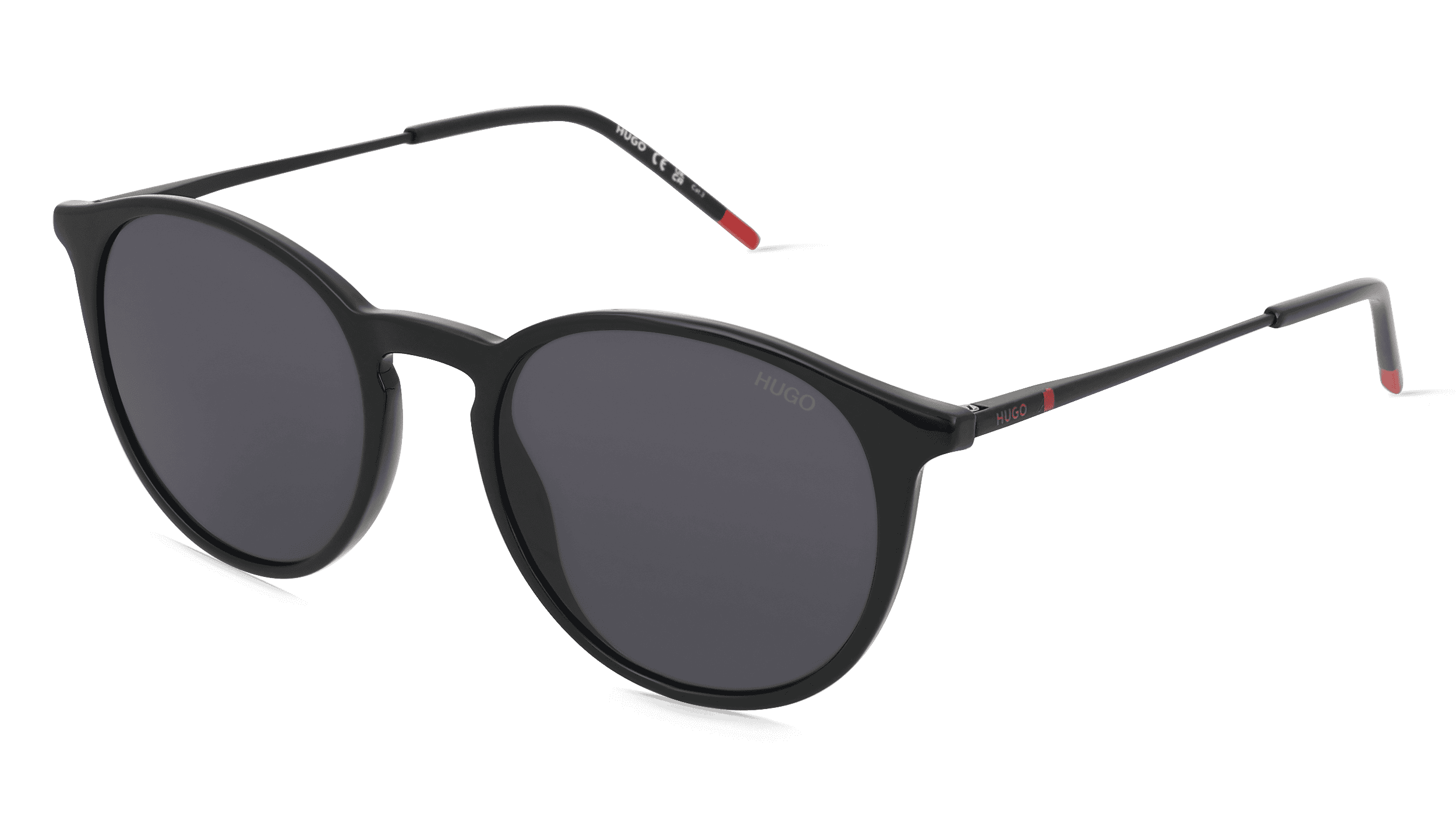 Hugo HG 1286/S Mannen Zonnebril, zwart rood