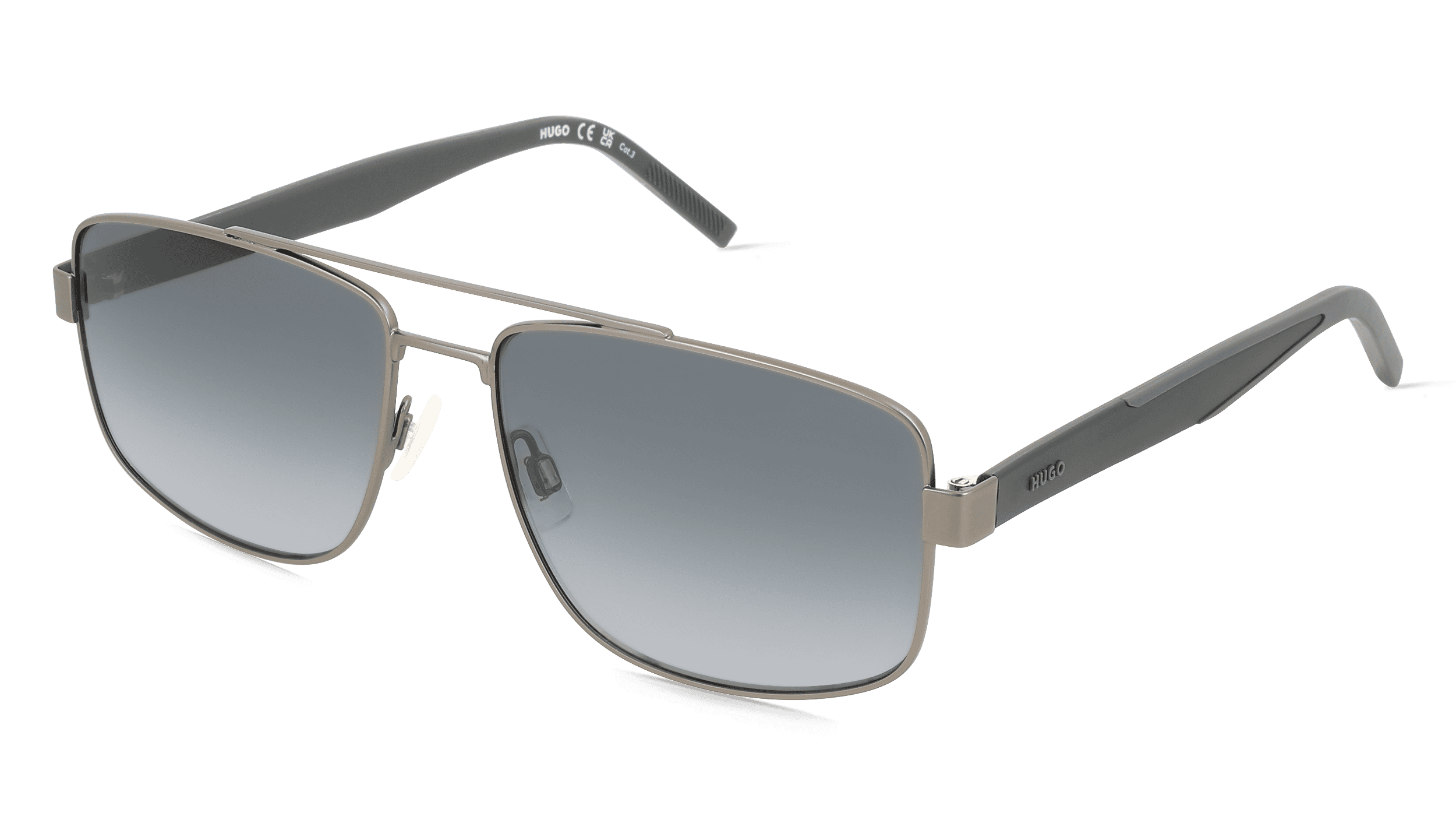 Hugo HG 1338/S Mannen Zonnebril, Ruthenium mat