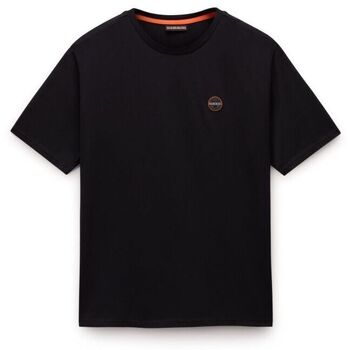 Napapijri T-shirt  S-BADGE NP0A8949-9411 BLACK BEUTY