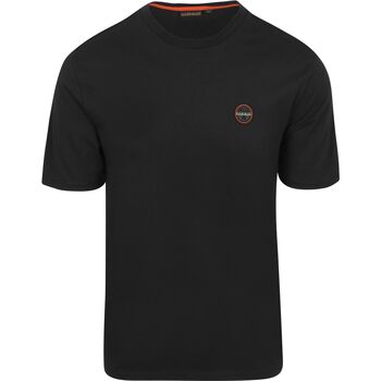 Napapijri T-shirt  Badge T-shirt Zwart