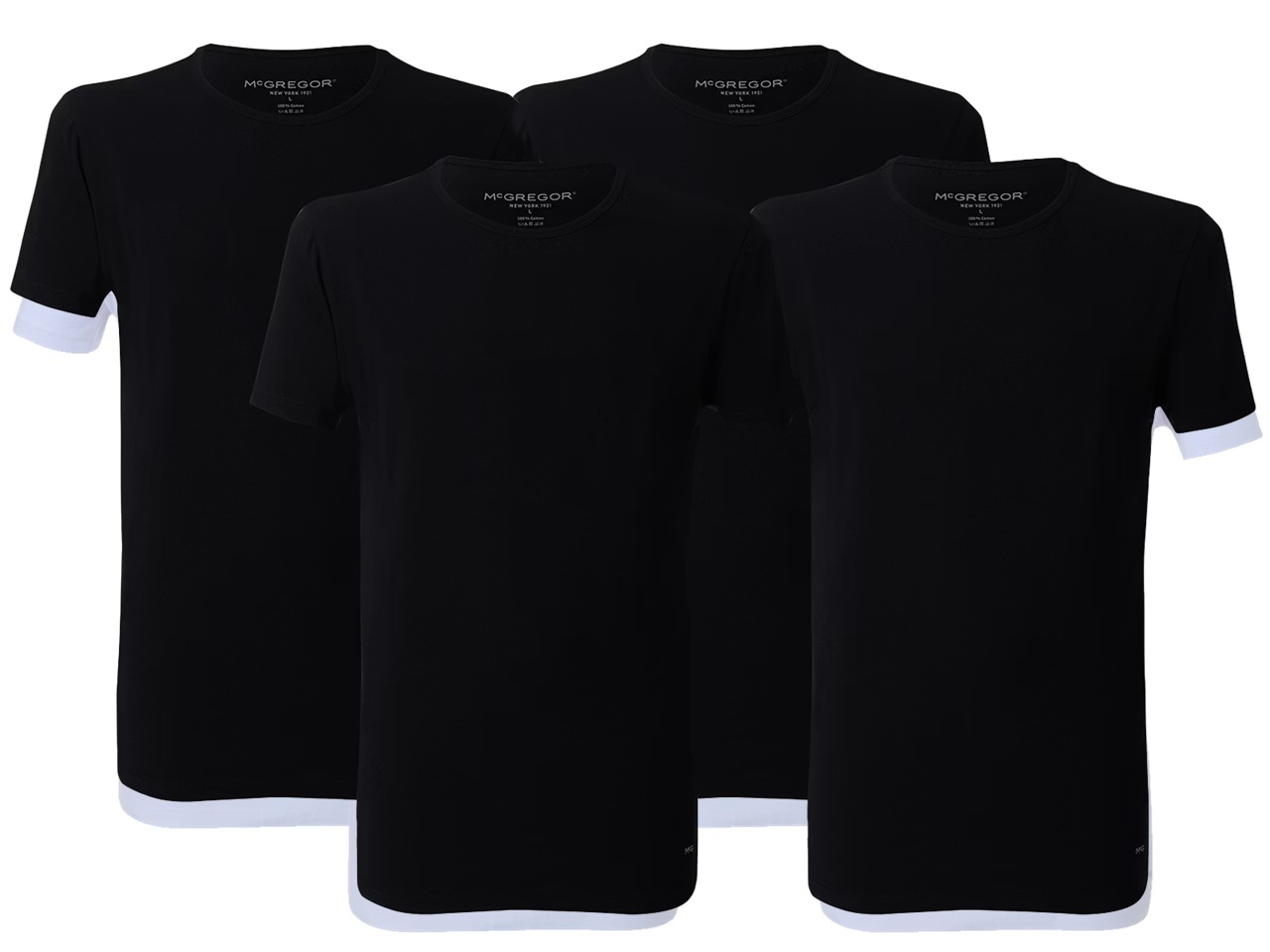 McGregor Premium stretch t-shirt 4-pack o-neck
