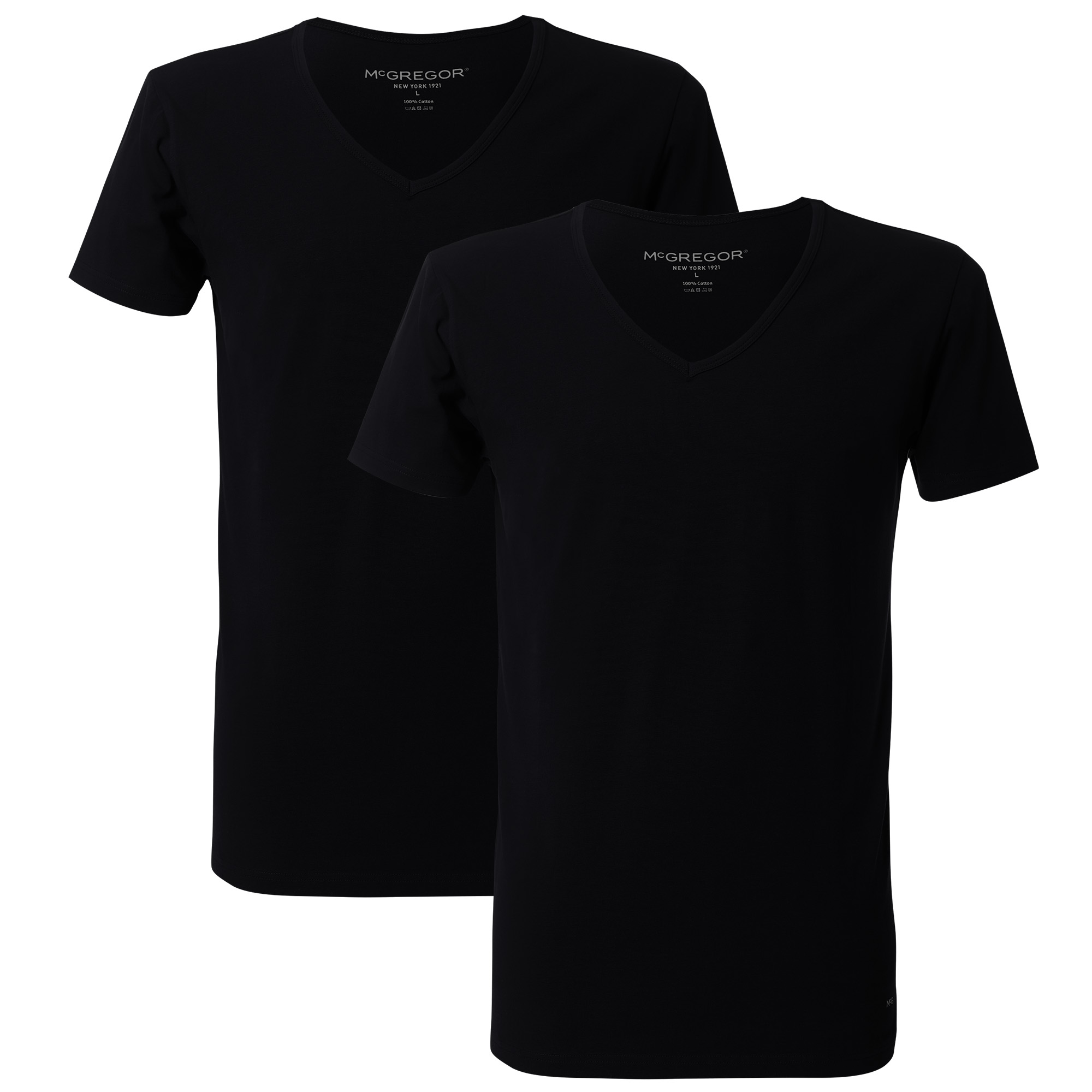 McGregor Premium stretch t-shirt 2-pack v-neck