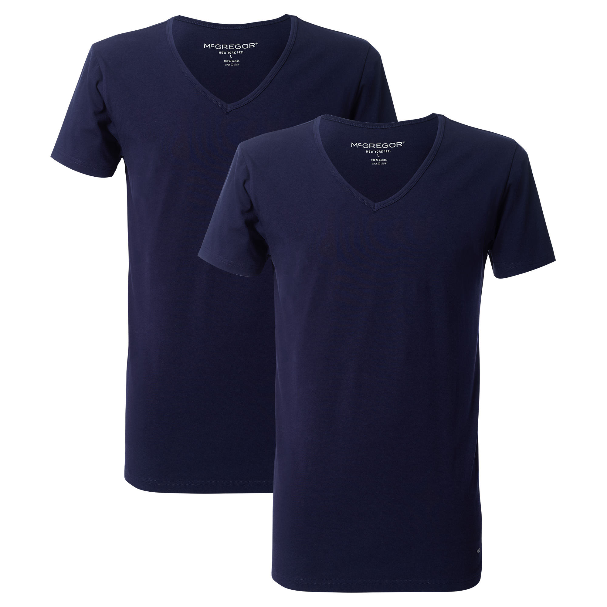 McGregor Premium stretch t-shirt 2-pack v-neck