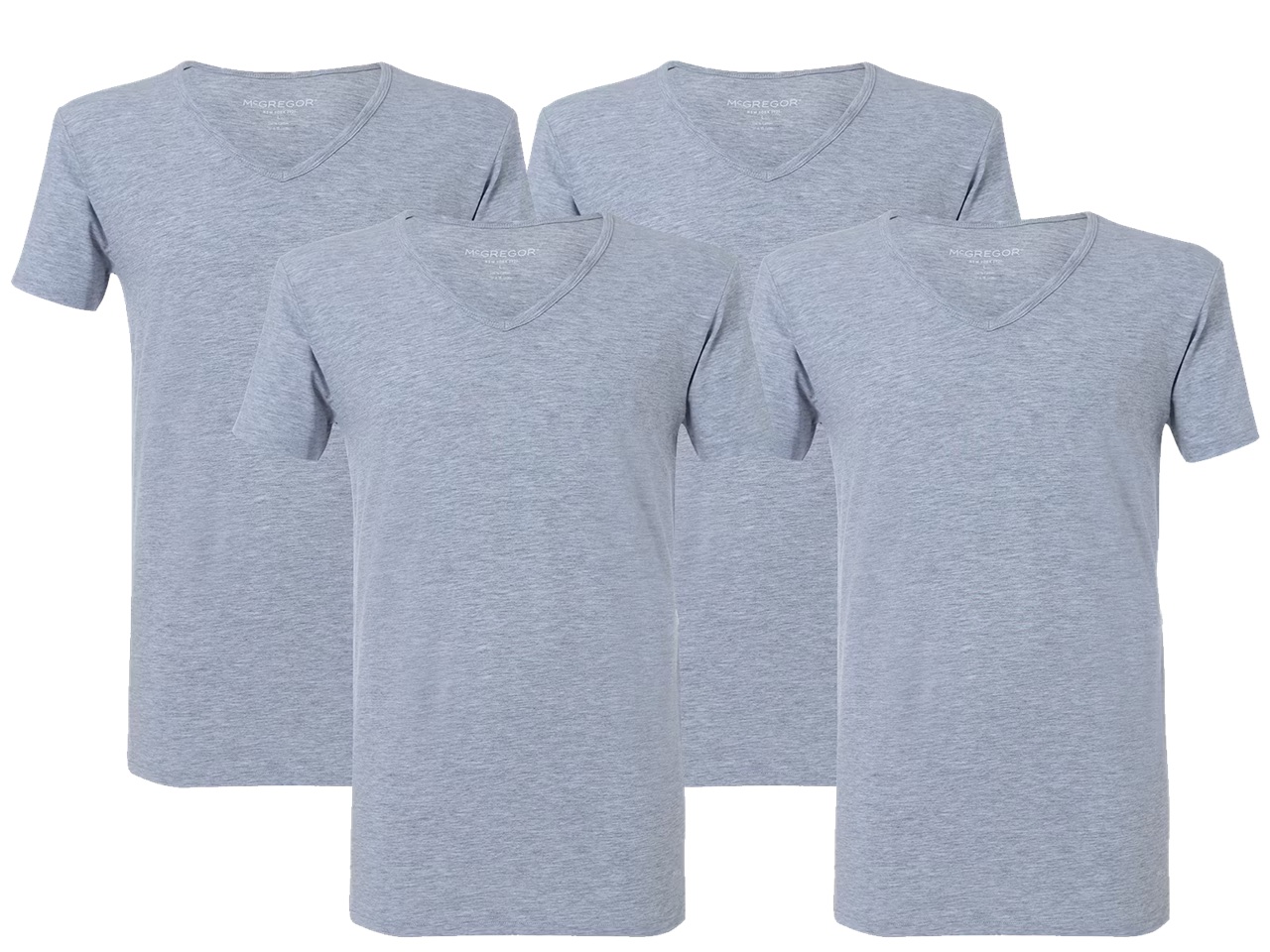 McGregor Premium stretch t-shirt 4-pack v-neck