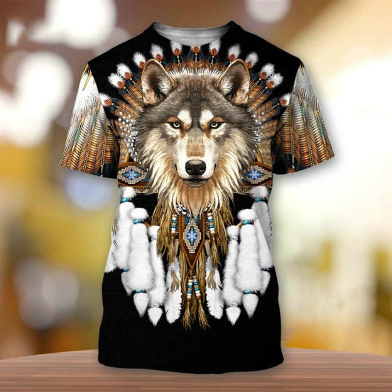 Wengy 2 Boho Heren T-shirts 3D-printen Stretch Indiaas Design Paar Straat T-shirts Zomermode Kleding T-shirts M