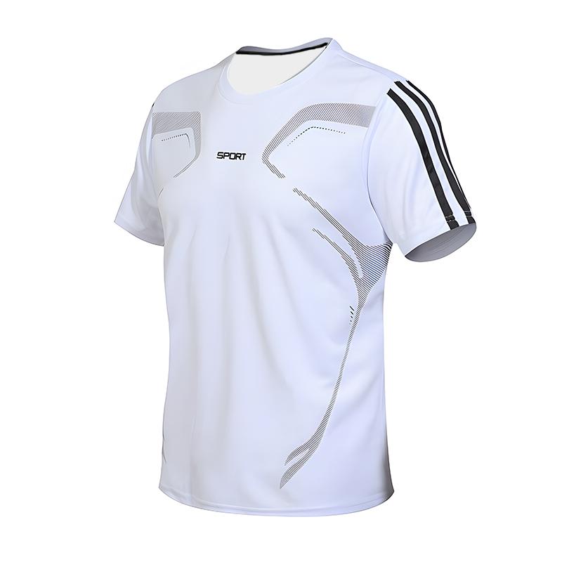 ETST 03 Heren T-shirt Sport-T-shirt met korte mouwen Gym Fitness Joggen Atletiekkleding Sneldrogend Mode Oversized top met ronde hals| | XXL