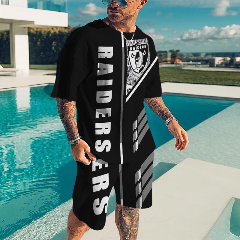ETST WENDY 005 Zomer heren modieus streetstyle T-shirt met shorts - 3D-print, losse pasvorm, trendy hiphop XL