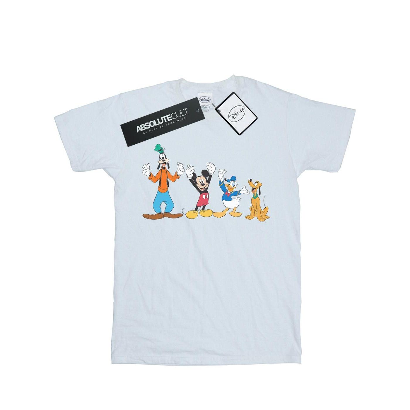 Disney Heren Mickey Mouse Vrienden T-shirt XXL wit