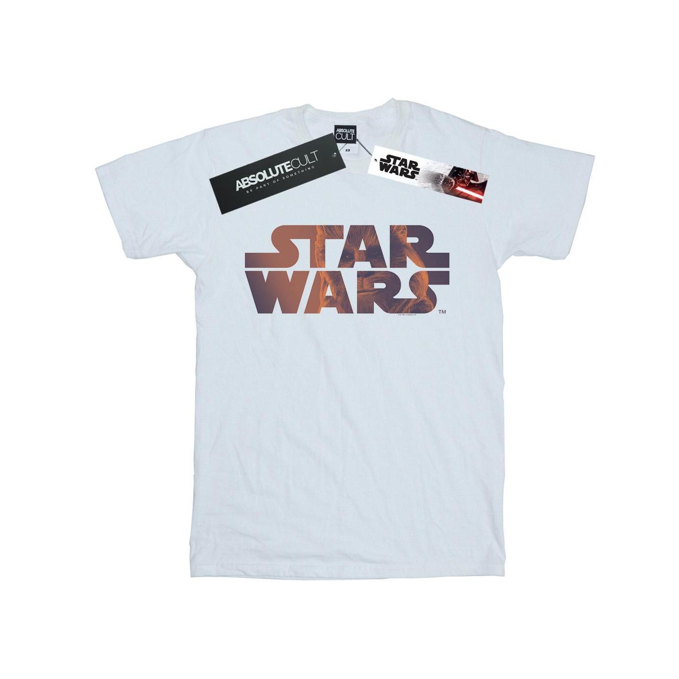 Star Wars Mens Chewbacca Logo T-Shirt L wit