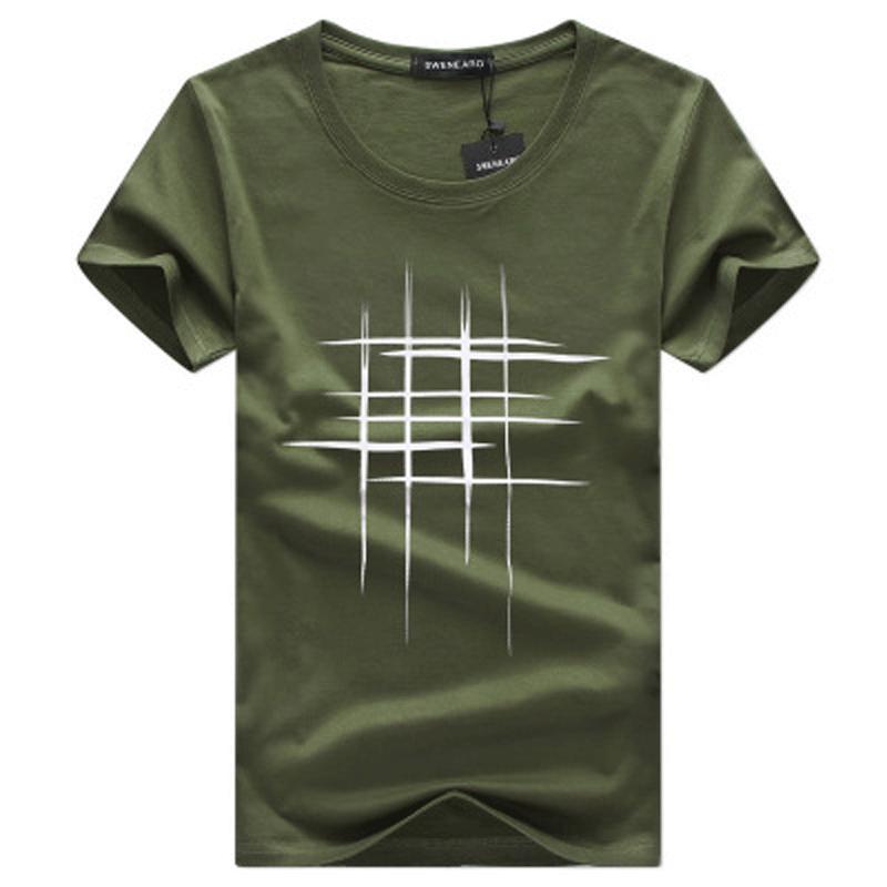 SSSN MEN Clothing Tops Heren T-shirt met korte mouwen en katoenen casual blouse L