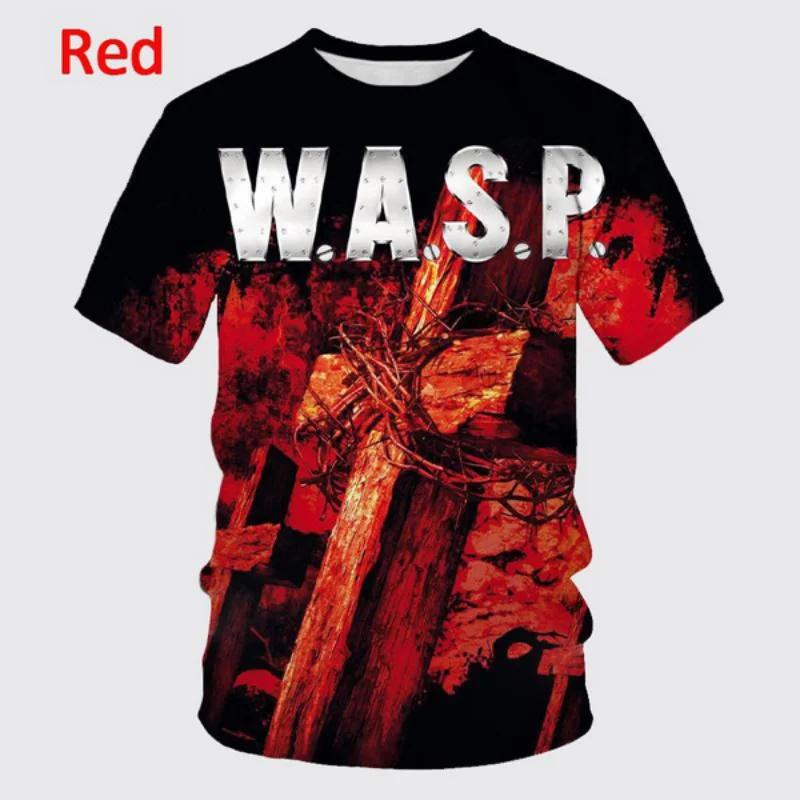 Laoxu Y2K Kleding Nieuwe Stijl WASP. 3D Print T-shirt voor mannen vrouwen zomer hiphop unisex casual T-shirt harajuku ronde hals top tee 5XL