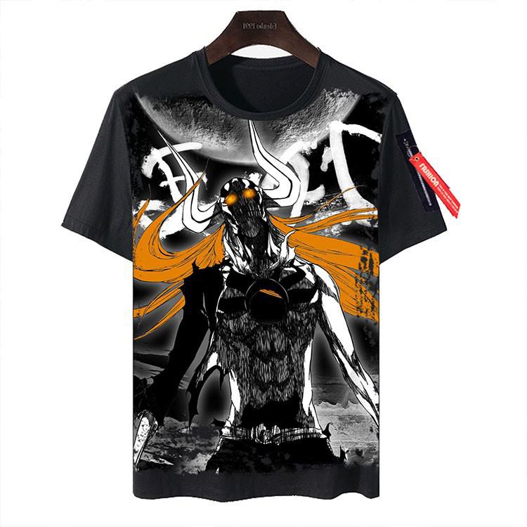 Wish Today Kurosaki Ichigo Death God Bleach T-shirt: Korte mouwen grensoverschrijdende kleding XL