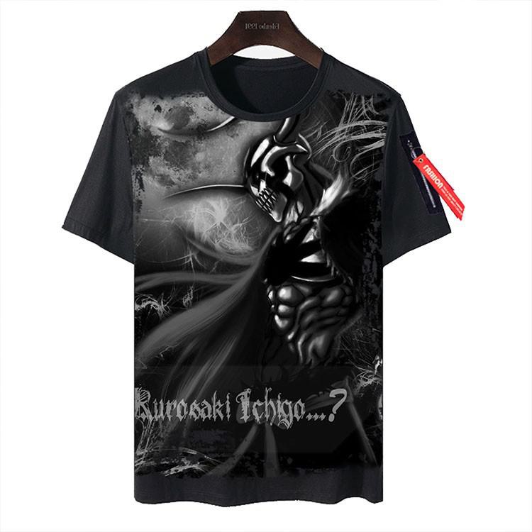 Wish Today Kurosaki Ichigo Death God Bleach T-shirt: Korte mouwen grensoverschrijdende kleding L