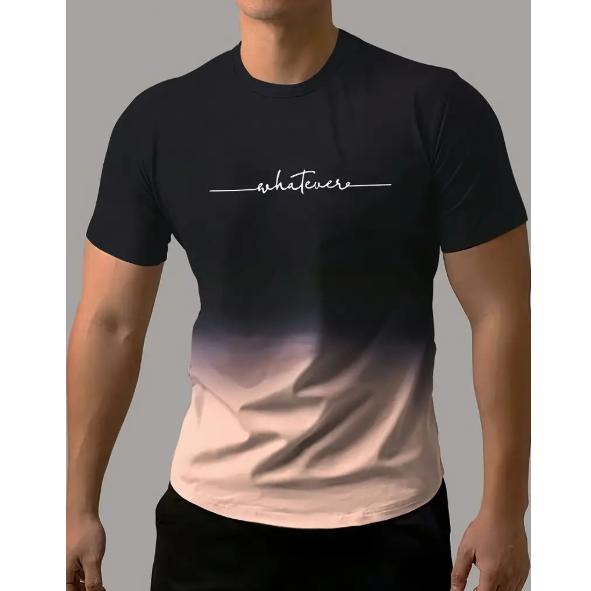 Yoghurt Levendige Gradient Comfy Tee - Zachte ademende ronde hals korte mouw mode top voor lente zomer vakantie vrije tijd vakantie XXS kaki