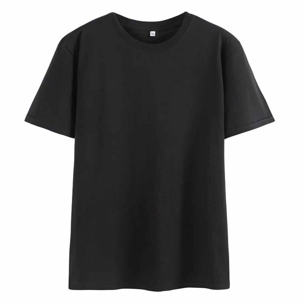 Top Men Wardrobe Heren 180g katoenen zomer T-shirt met korte mouwen, ronde hals en logo XXL