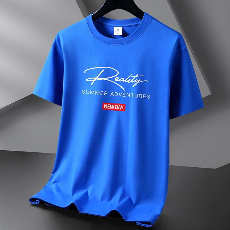 AI Supermarket Unisex Pure Katoenen Korte Mouw Trendy Casual T-shirts - Grote Maten Zomer Tops 5XL