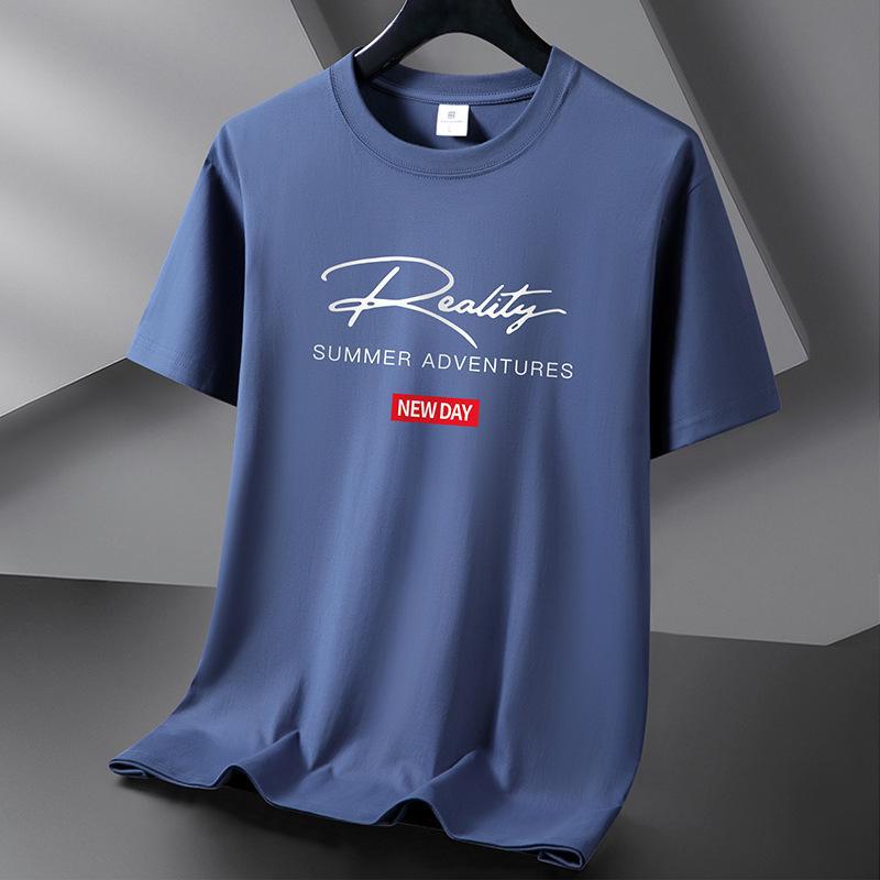 AI Supermarket Unisex Pure Katoenen Korte Mouw Trendy Casual T-shirts - Grote Maten Zomer Tops M