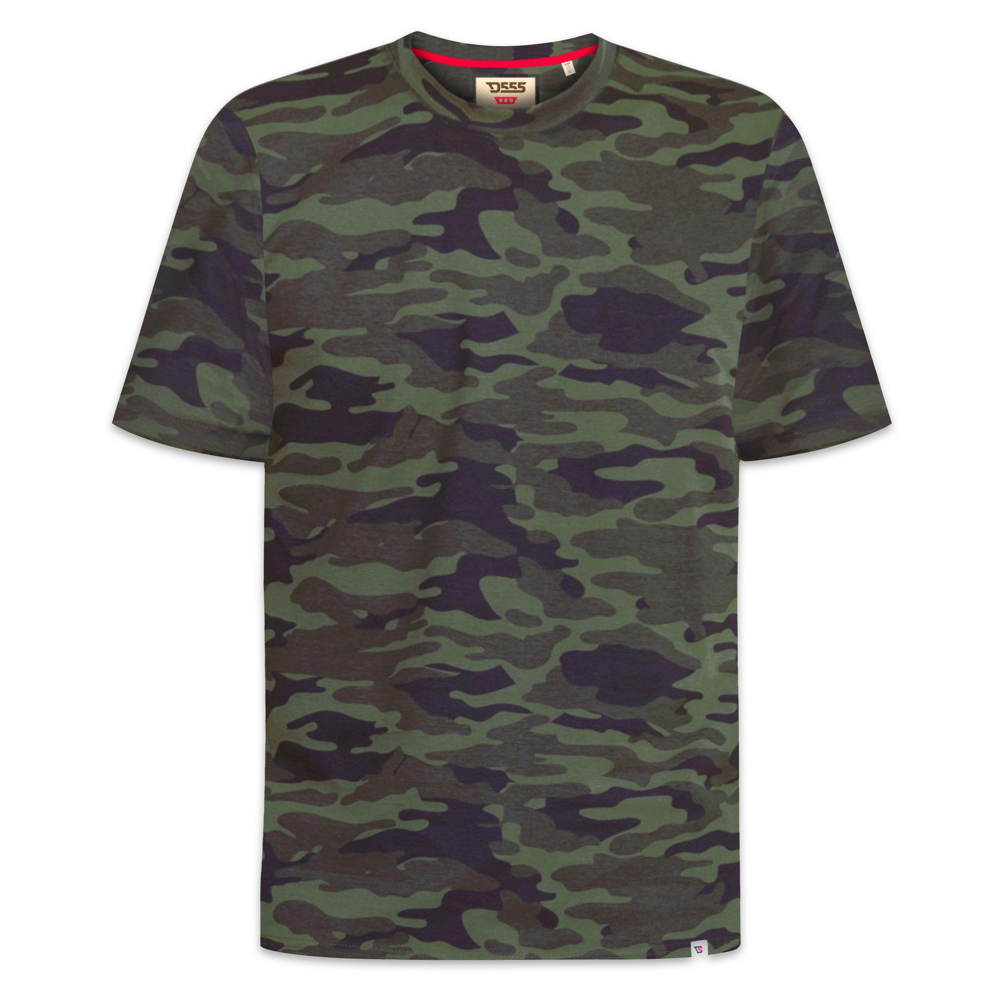 Duke Heren D555 Gaston Camouflage Kingsize T-shirt 2XL