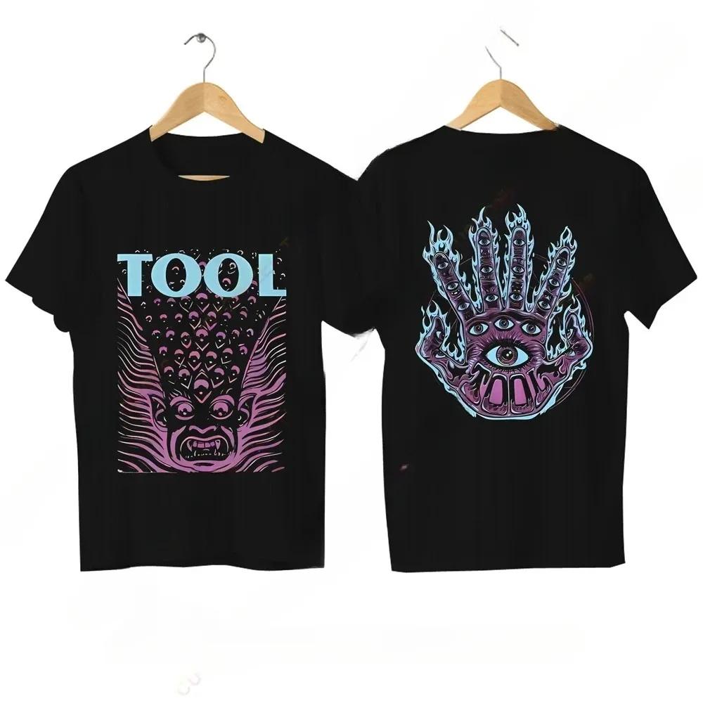 Comfortable season 2024 Men T Shirt Casual Tool Band 2024 World Tour Concert Merch Lateralus Tool Band T-shirt Oversized Streetwear S-3XL Cool Tee XXXXXL beige