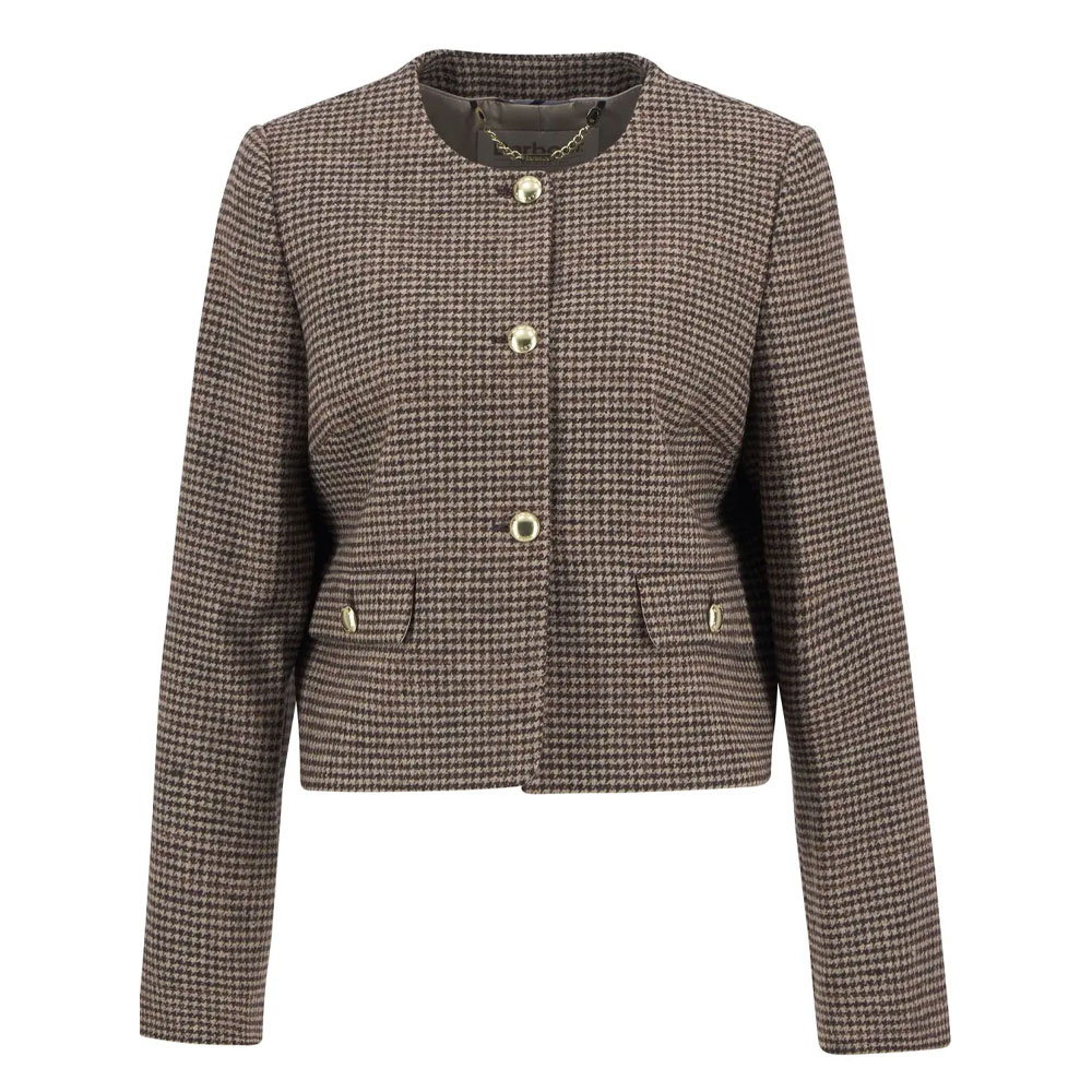 Barbour Dames Jasje Corina Collarless Brown