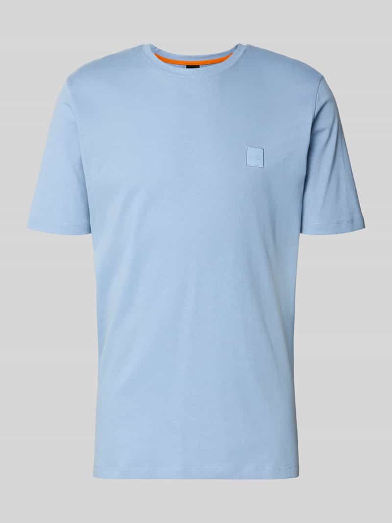 Boss Orange T-shirt Tales met boss-borduursel op de borst