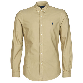 Polo Ralph Lauren Overhemd Lange Mouw  CHEMISE CINTREE SLIM FIT EN OXFORD LEGER TYPE CHINO COL BOUTONNE