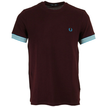 Fred Perry T-shirt Korte Mouw  Striped Cuff