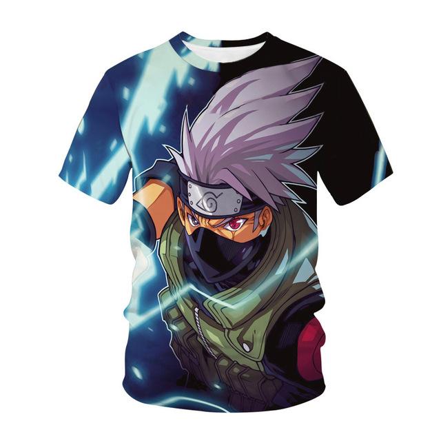 Baibao QIQI T-shirt met korte mouwen Naruto Japanse cartoon mode casual kinderen herenkleding 3D bedrukte topkleding met korte mouwen XXXXL