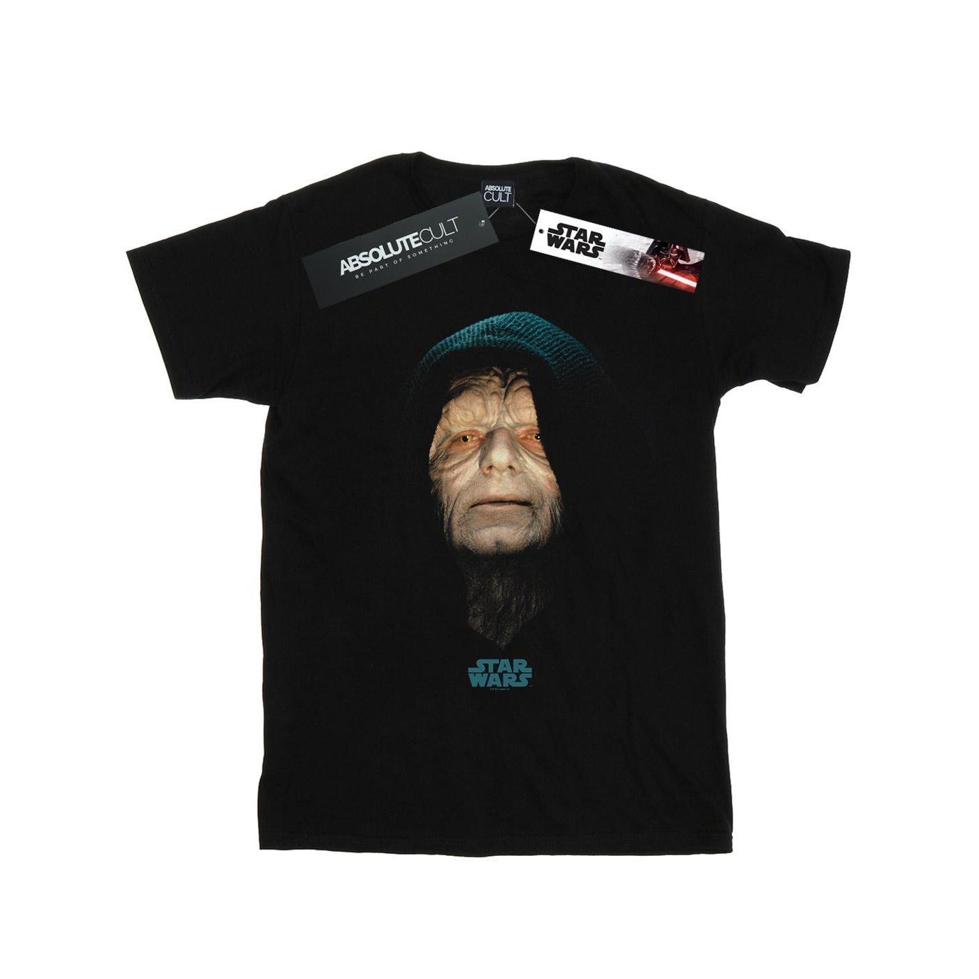 Star Wars heren keizer Palpatine T-shirt M zwart