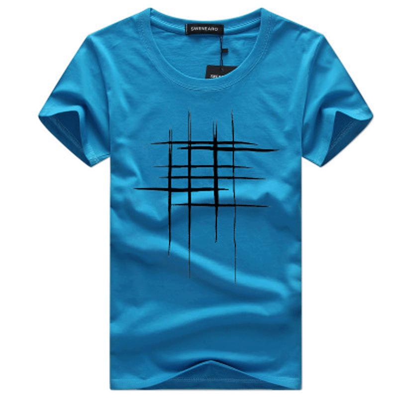 SSSN MEN Clothing Tops Heren T-shirt met korte mouwen en katoenen casual blouse M