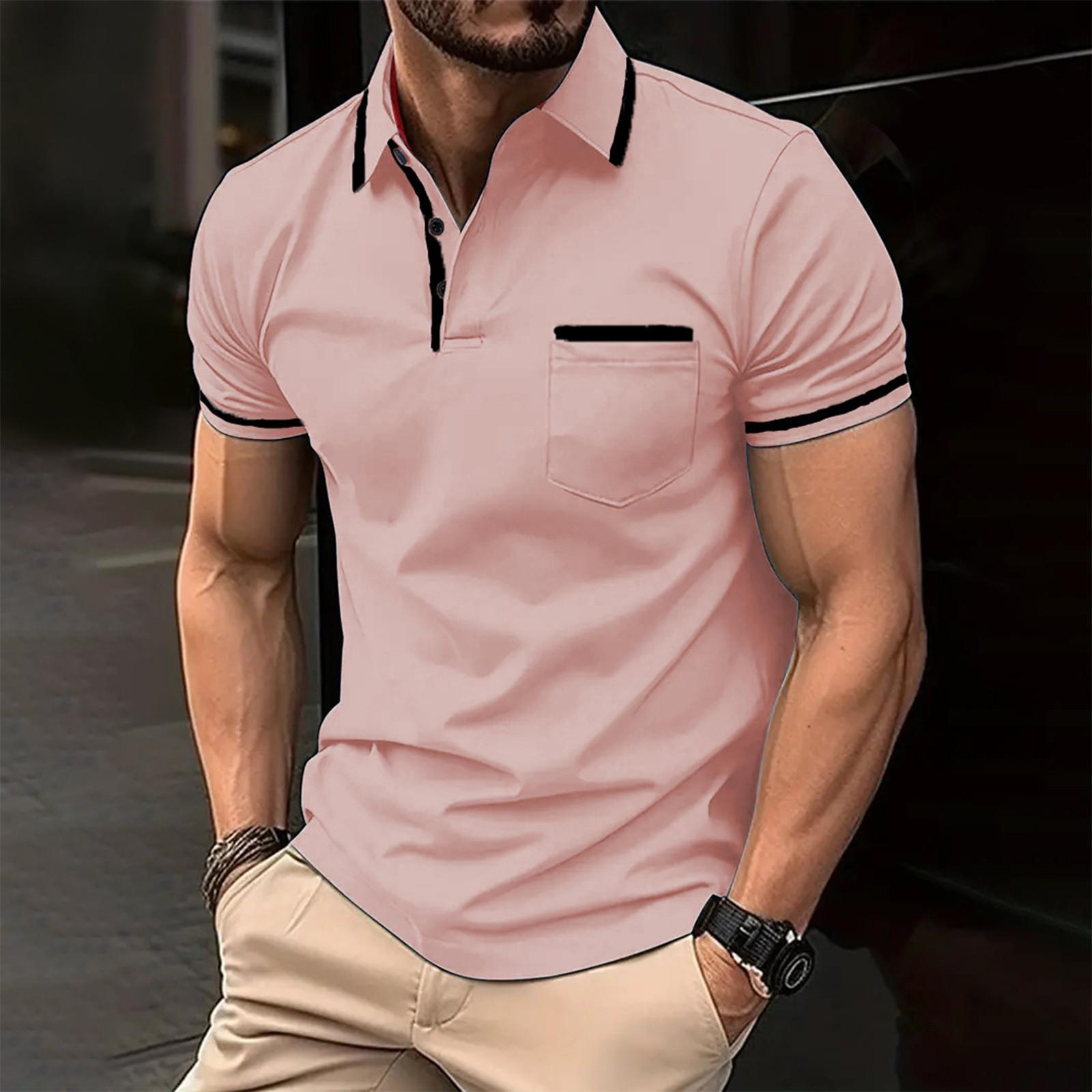 Azmnsn Charmant Herenoverhemd Superlicht Korte Mouw Casual Herenkleding XL