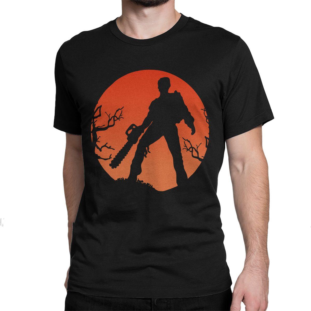 Transmission of love Grappige Ash Vs The Evil Dead Zomer Heren T-shirts Losse O-hals Casual Tops Korte Mouw 3D Print Straat T-shirt Tee Top XS