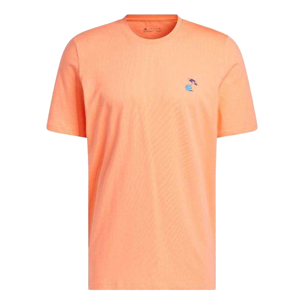 Adidas Heren spring break grafisch basketbal t-shirt met korte mouwen